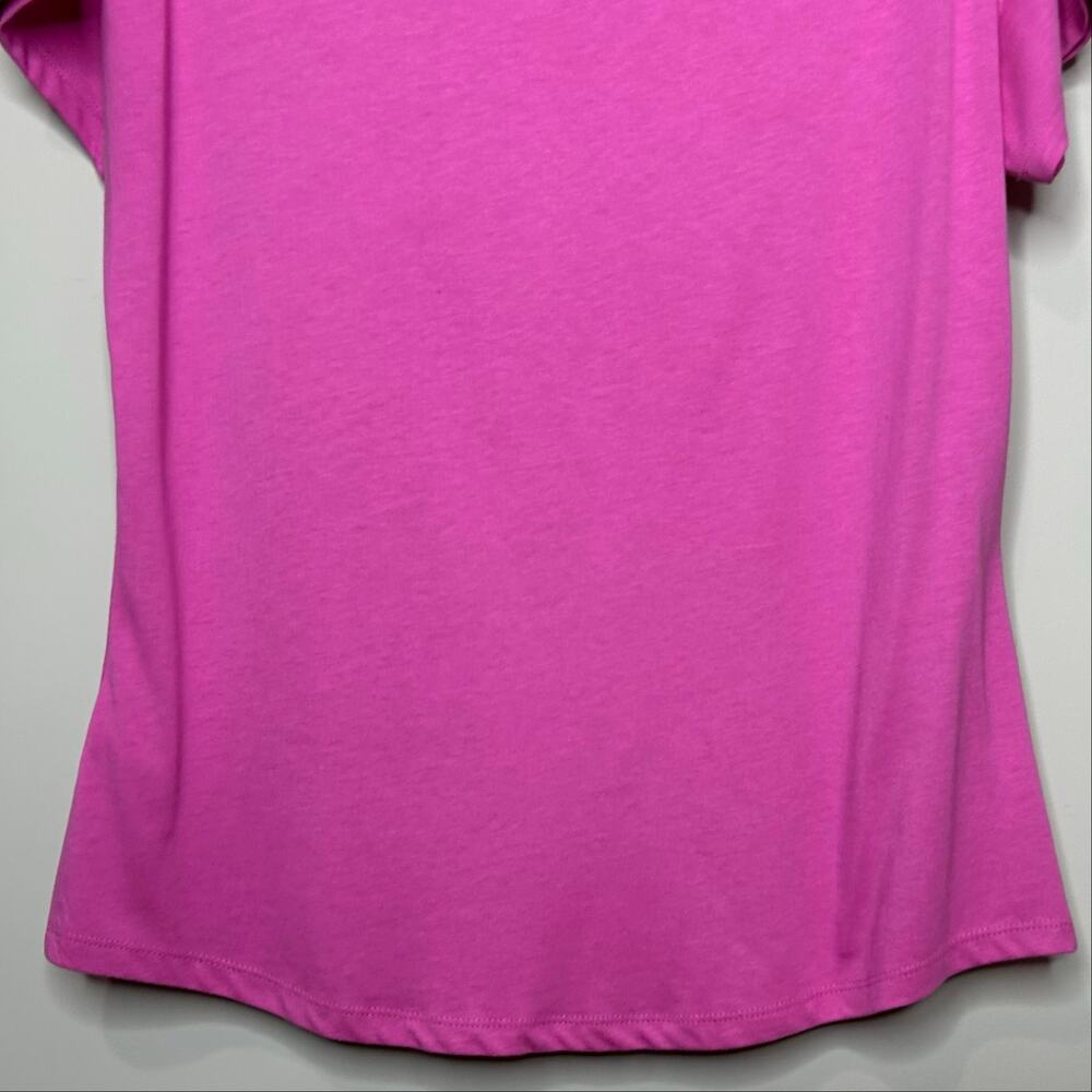 Boden Pink Supersoft Boat Neck T-Shirt Size 10 Slim Fit - Picture 7 of 9